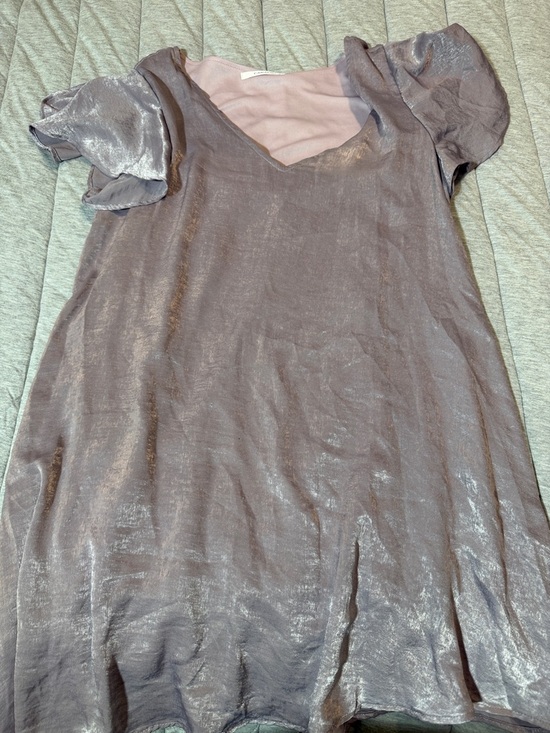 Caramel Dresses & Skirts - Caramel Shimmery Lilac Mini Dress